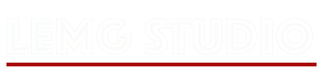 LEMG STUDIO LOGO Small White