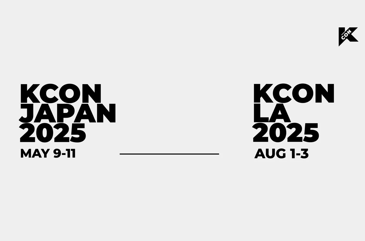 Kcon - Kcon 2025 dévoile les dates au Japon et à Los Angeles