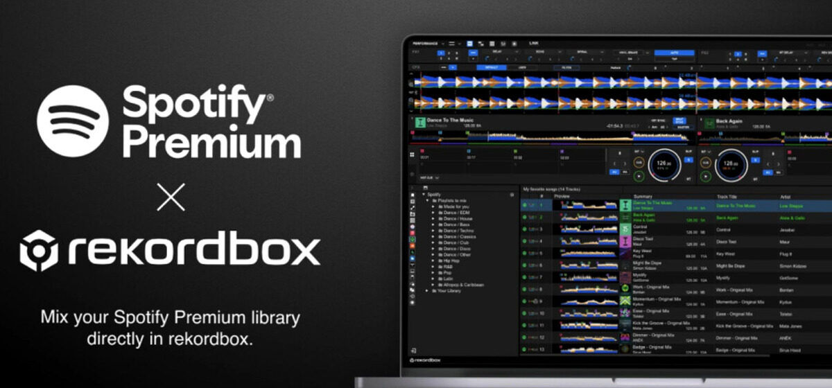 Spotify - Alphatheta Annonce l'Intégration de Spotify Premium à Son Logiciel Phare Rekordbox