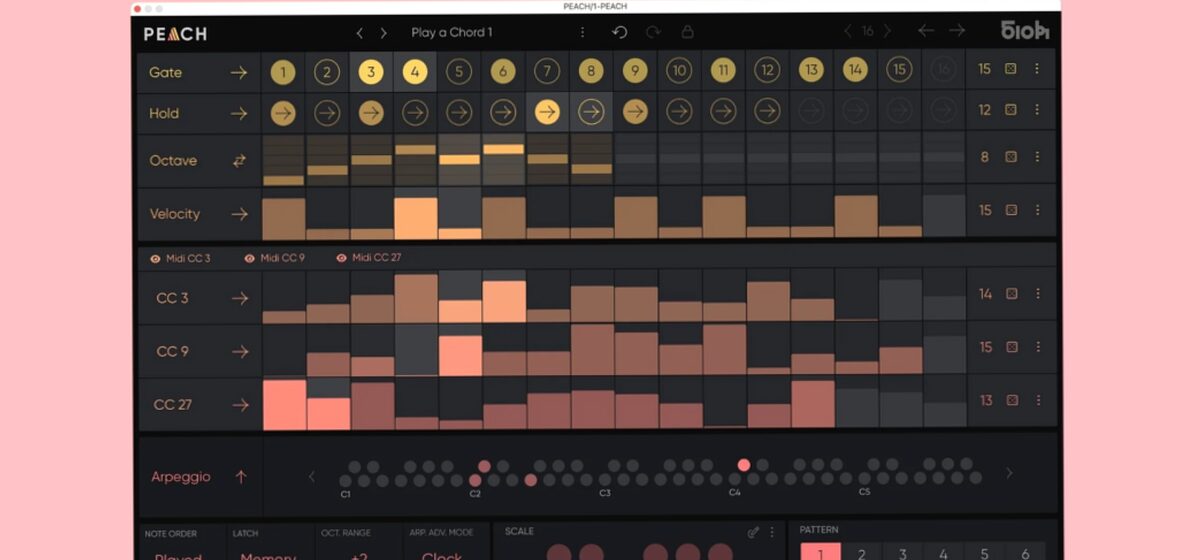 arpégiateur - Peach, un nouvel arpégiateur VST signé 510k