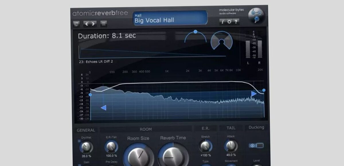 plugin - Molecular Bytes lance Atomicreverbfree, un plugin de réverbération algorithmique gratuit