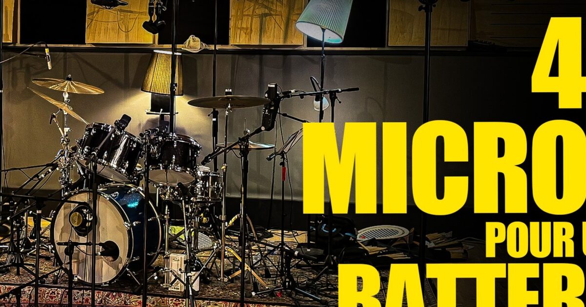 batterie - Coulisses du Studio Palace : Comment une batterie a été enregistrée avec 40 micros ?