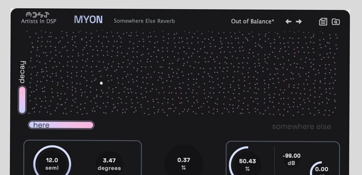 plugin - Le plugin de réverbération Myon 1.1 d'Artists In DSP est gratuit pour les lecteurs de BPB jusqu'au 22 septembre