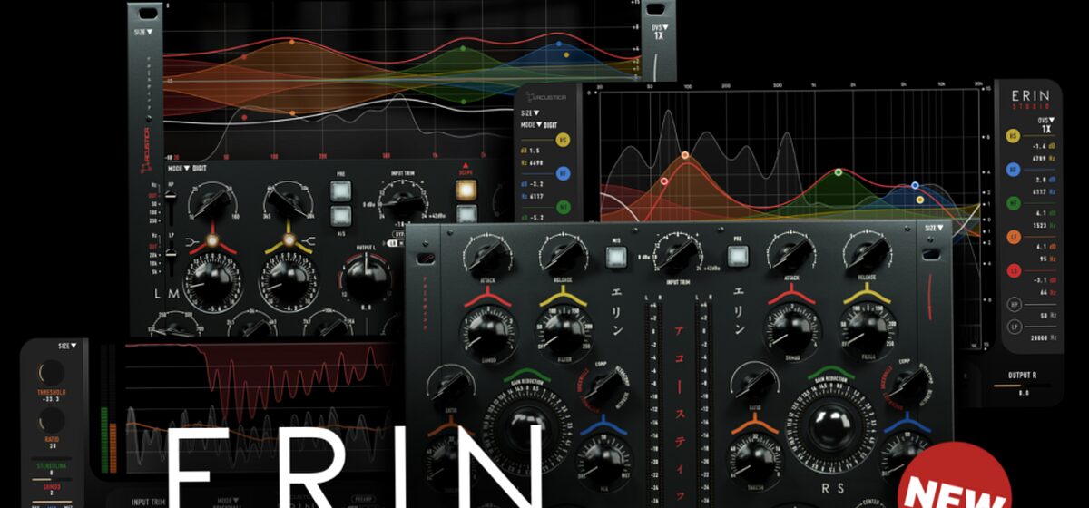 compresseur - Acustica Audio élargit Erin Studio avec un compresseur stéréo 3D