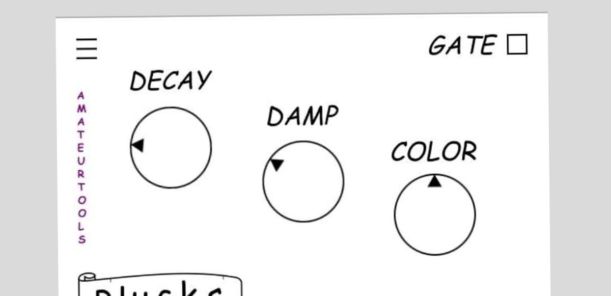 Plucks - Amateurtools lance Plucks, un plugin de synthétiseur de plucking gratuit et open-source