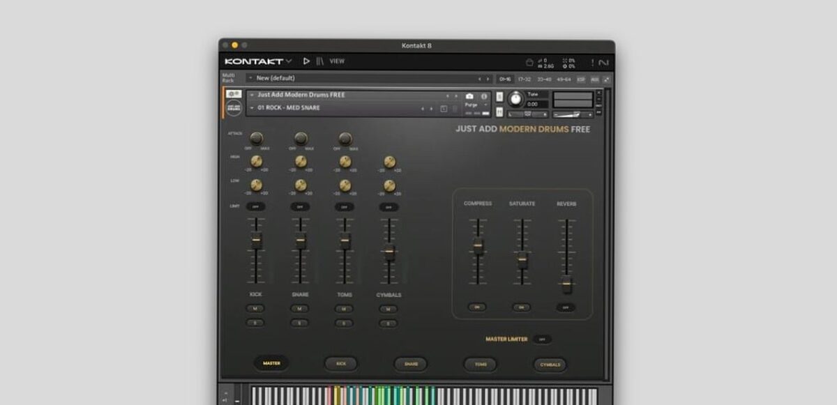 Drums - Just Add Modern Drums Free sera disponible le Black Friday, inscrivez-vous sur la liste d'attente dès maintenant