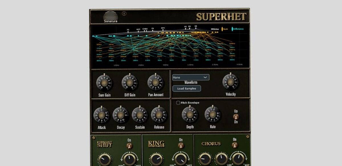 synthétiseur - Sonatura dévoile Superhet, un synthétiseur expérimental de hétérodyne gratuit