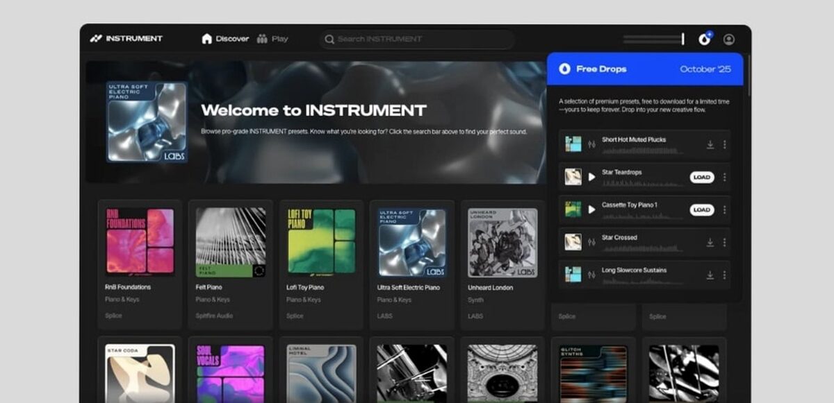 Splice - L'instrument Splice devient le nouveau foyer des Labs de Spitfire Audio