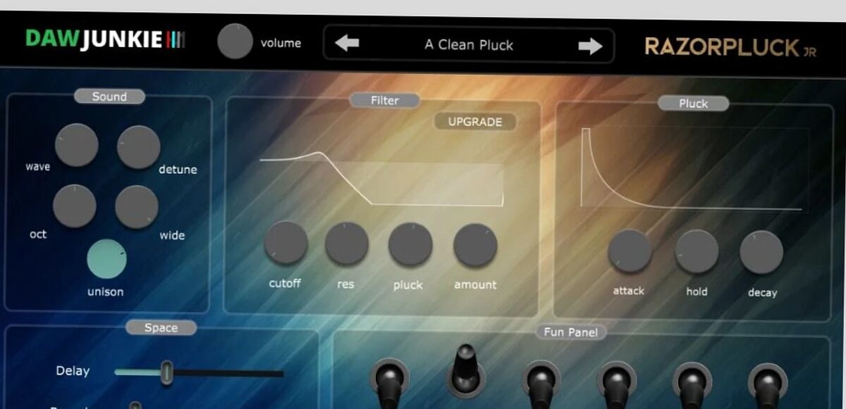 synthétiseur - Dawjunkie lance Razorpluck Jr, un synthétiseur de pluck gratuit pour macOS et Windows