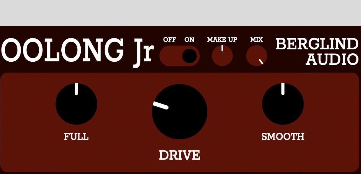 plugin - Berglind Audio lance Oolong Jr, un plugin de saturation gratuit pour macOS et Windows