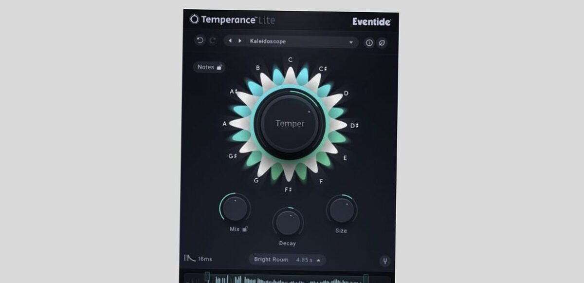 Plugin - Eventide Propose un Nouveau Plugin de Réverbération Temperance Lite Gratuit Jusqu'au 31 Décembre