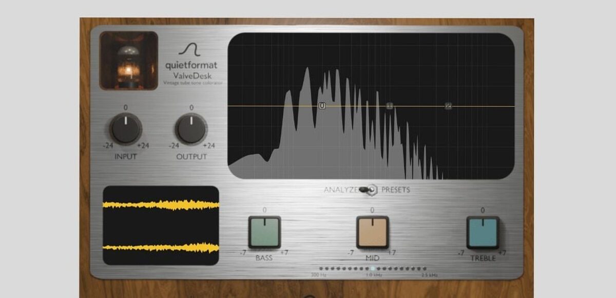 Valvedesk - Quietformat lance le plugin Valvedesk Vintage Tube et il est gratuit pendant 48 heures !