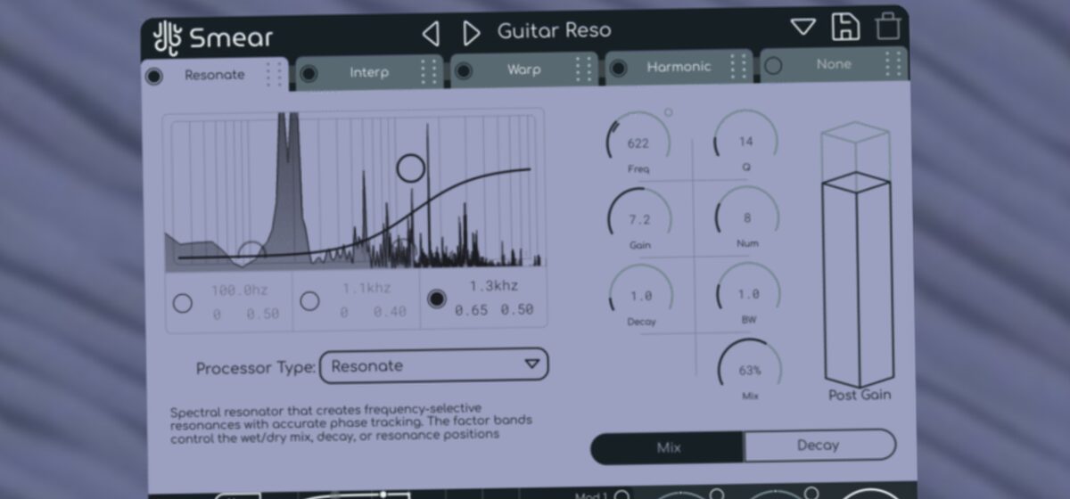 processeur - Découvrez Smear, le nouveau processeur spectral de Lese Audio