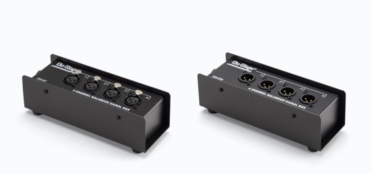 boîtiers - On-stage dévoile 2 boîtiers de scène compacts XLR/Ethernet