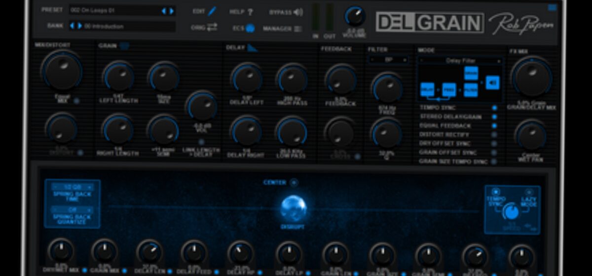 Délai - Rob Papen Lance le Nouveau Délai Granulaire Delgrain