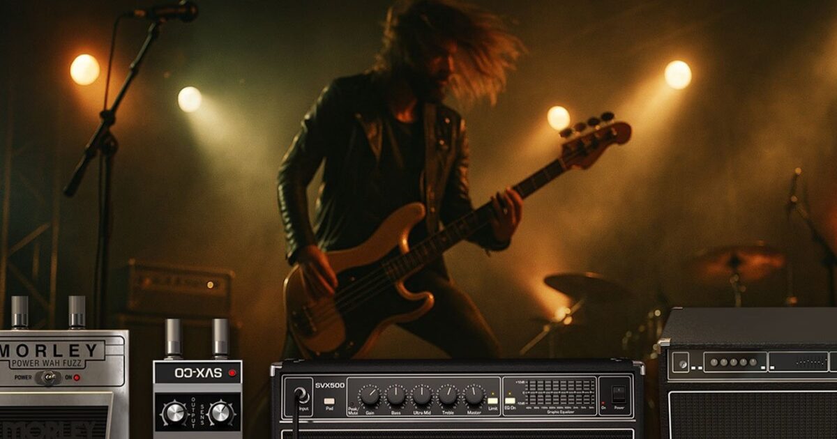 amplificateur - Obtenez un amplificateur de basse Ampeg et 2 pédales de basse gratuites pour Amplitube 5 Cs en novembre
