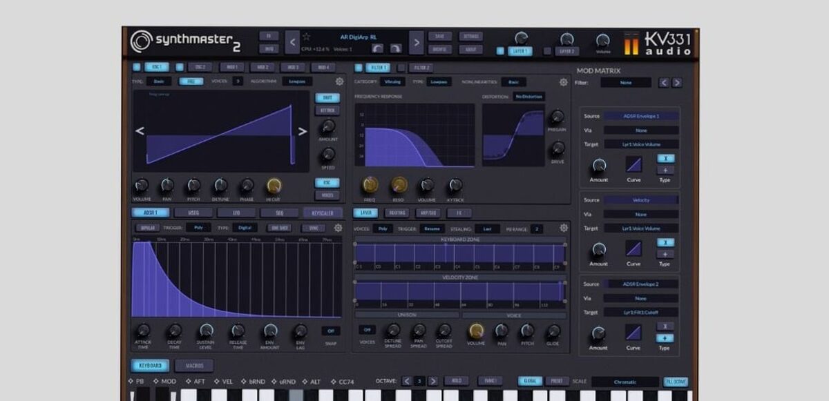 Synthmaster - Kv331 Audio propose la version iPad de Synthmaster 2 gratuitement jusqu'au 17 novembre