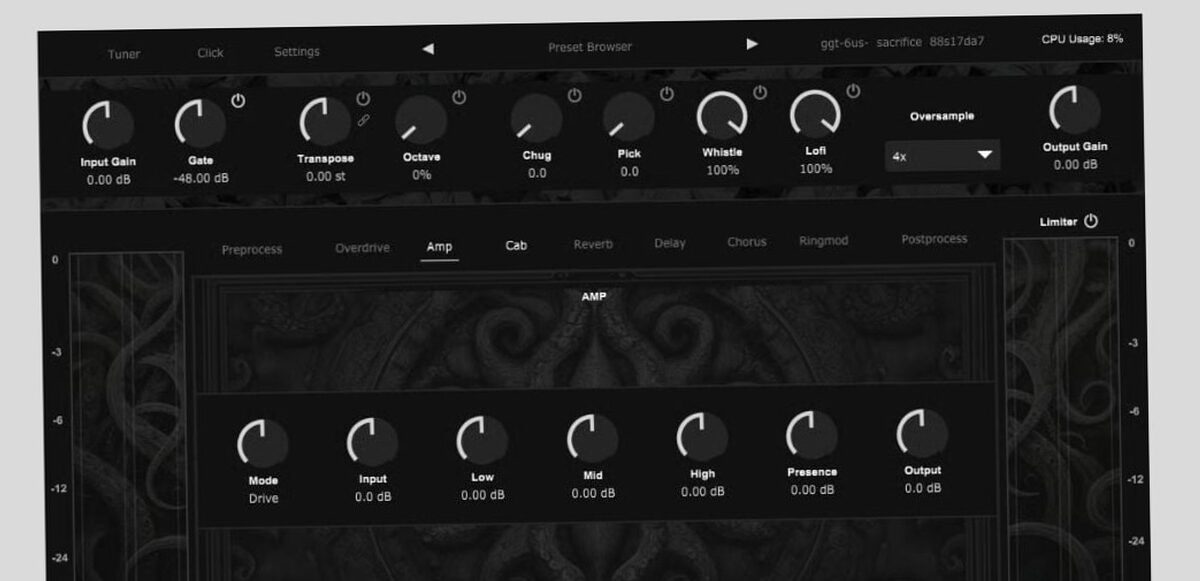 plugin - Lamprey lance Altar, un plugin d'ampli guitare modulaire gratuit pour Windows