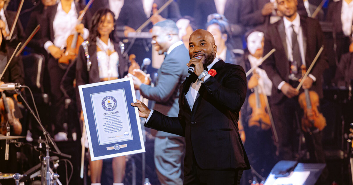 Jeezy - Jeezy établit un record du monde Guinness avec un orchestre de 101 musiciens à Vegas : « Celui-ci est à inscrire … Littéralement »