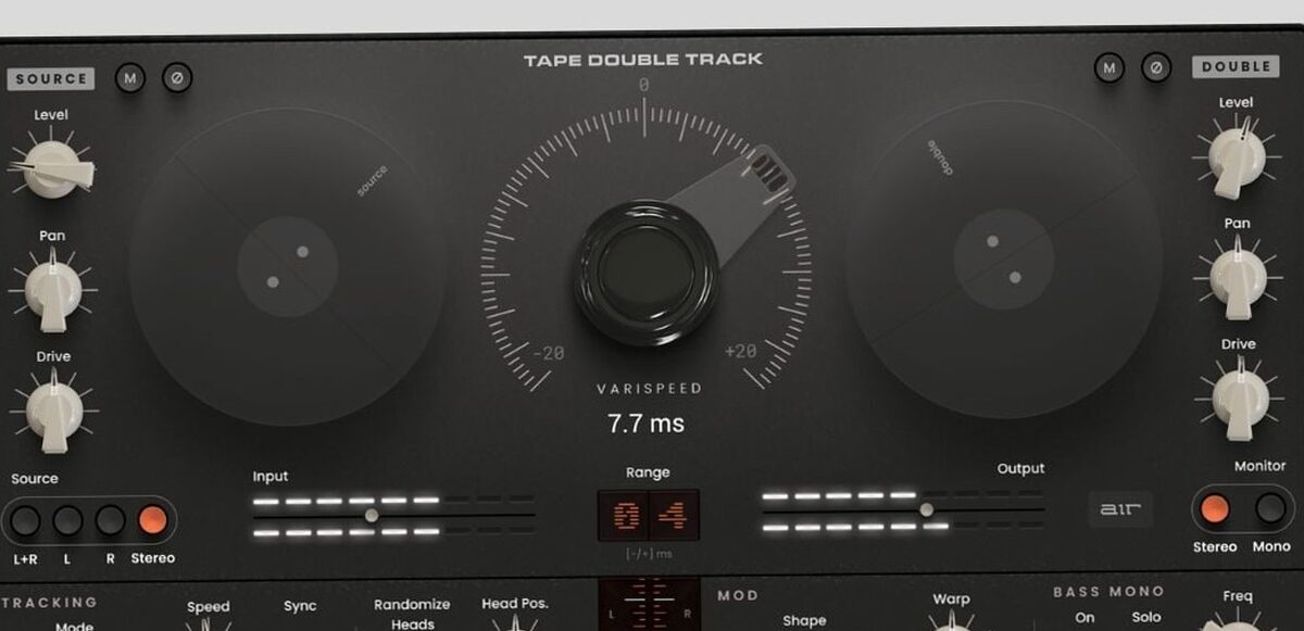 Plugin - Air Music Tech Propose un Plugin Tape Double Track Gratuit pour le Black Friday