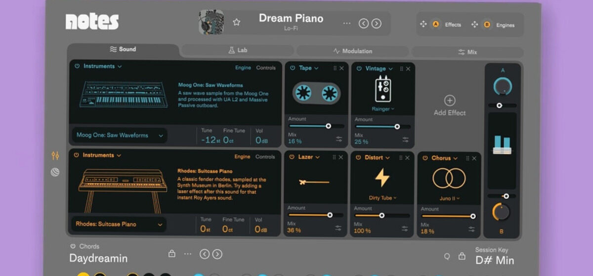 Atelier - Future Audio Workshop présente ses notes