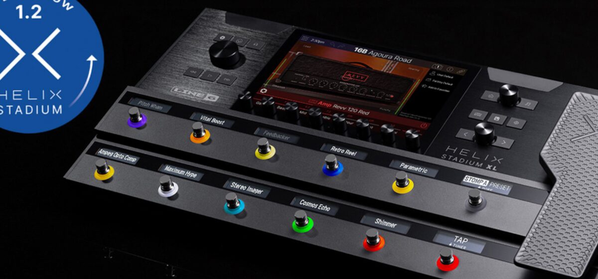 Helix - Le firmware des Line 6 Helix Stadium et Helix Stadium XL passe en version 1.2