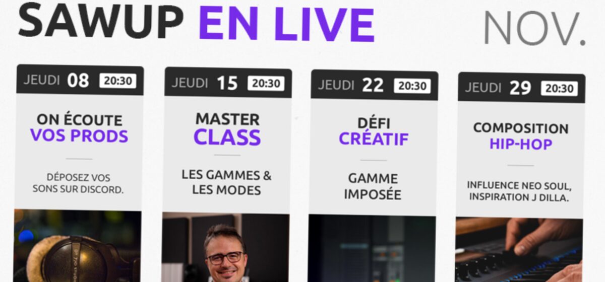 Programme - Sawup En Direct : Le Programme de Janvier