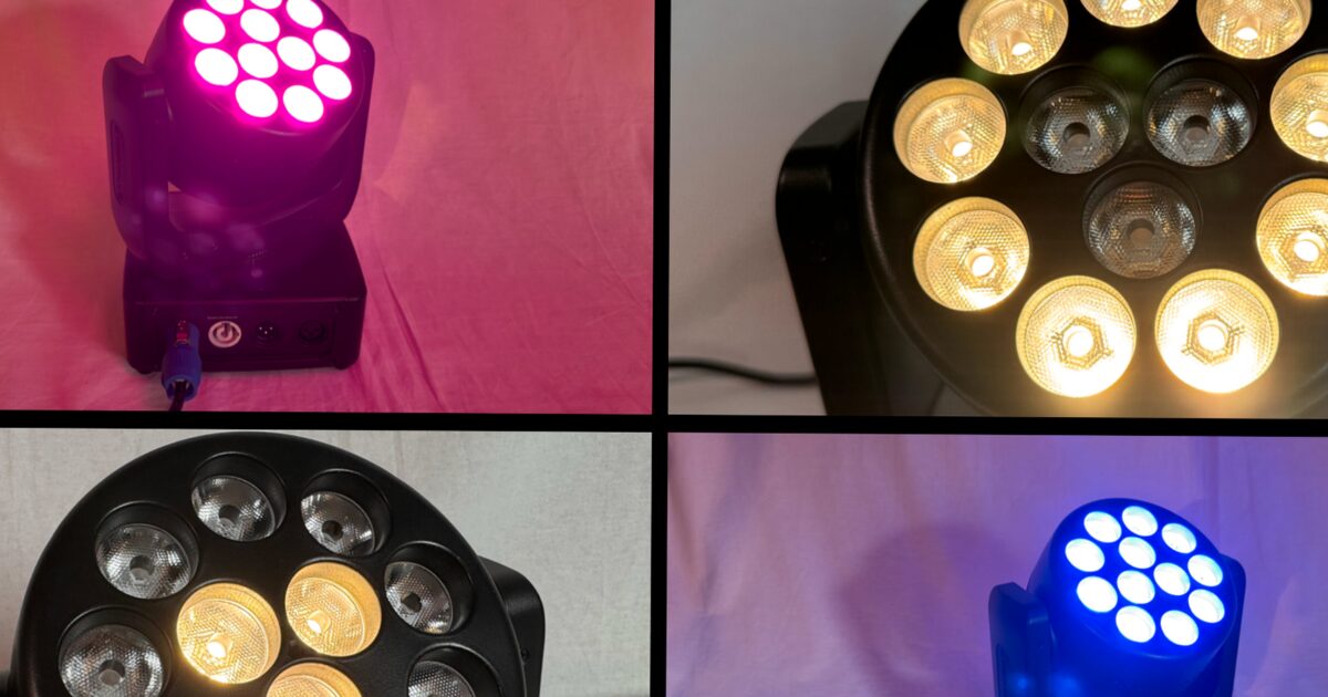 projecteur - Test du projecteur Stairville Sonicpulse MH Wash 1208 : Quelles performances ?