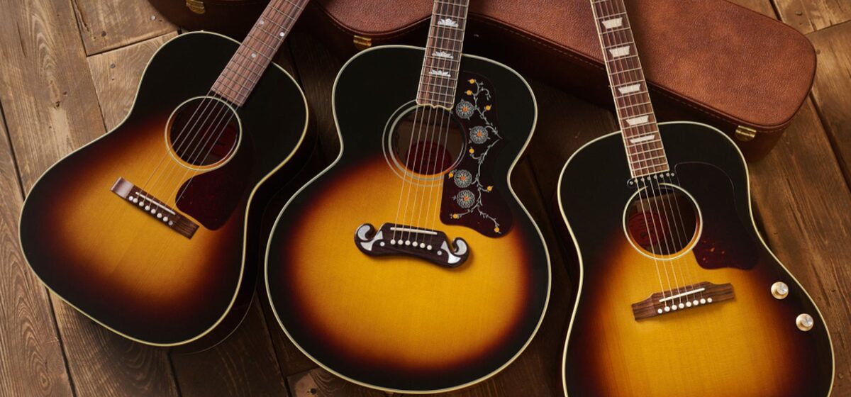 Gibson - Gibson Présente Les J-160e Original, SJ-200 60s Original Et LG-2 50s Original