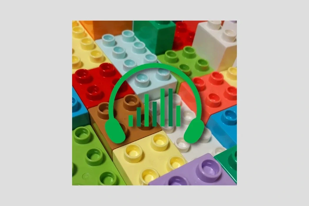 Sound pack Brick Toys gratuit de Krampfstadt Studio, visuel avec briques colorées et logo du pack